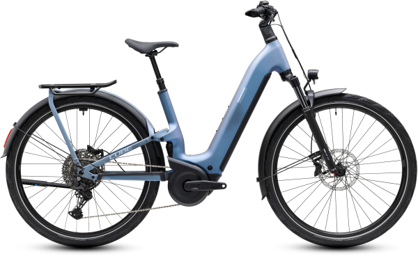 Cube Kathmandu Hybrid ONE11 HPC Pro 800 hazeblue´n´blue 28" 2027 Elektromos Offroad Cross Trekking Easy Entry Kerékpár - világoskék