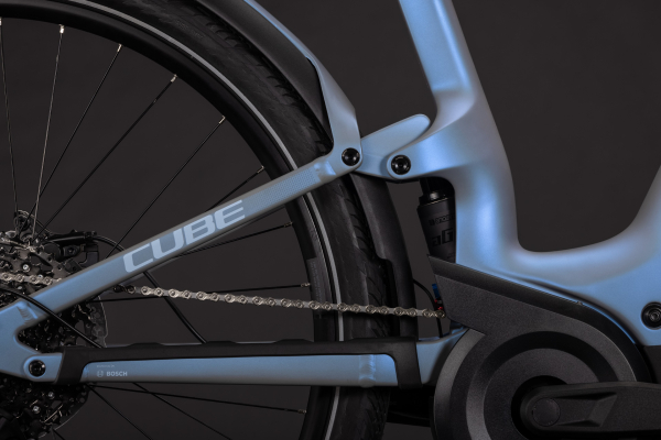 Cube Kathmandu Hybrid ONE11 HPC Pro 800 hazeblue´n´blue 28" 2027 Elektromos Offroad Cross Trekking Easy Entry Kerékpár - világoskék