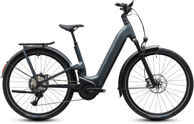Cube Kathmandu Hybrid ONE11 HPC SLX 800 sagebrushgreen´n´chrome 28 2027 Elektromos Offroad Cross Trekking Easy Entry Kerékpár - sötétszürke