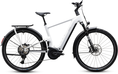 Cube Kathmandu Hybrid ONE11 HPC SLX 800 metallicwhite´n´prizm 28 2027 Elektromos Offroad Cross Trekking Kerékpár - fehér