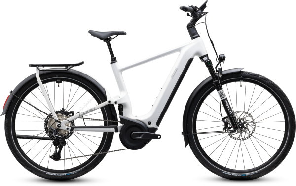Cube Kathmandu Hybrid ONE11 HPC SLX 800 metallicwhite´n´prizm 28" 2027 Elektromos Offroad Cross Trekking Kerékpár - fehér