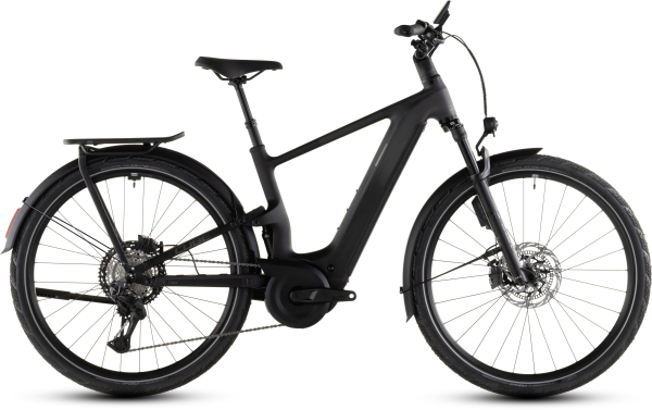 Cube Kathmandu Hybrid ONE11 HPC SLT 800 Elektromos Offroad Cross Trekking Kerékpár - carbon´n´silverdust - fekete