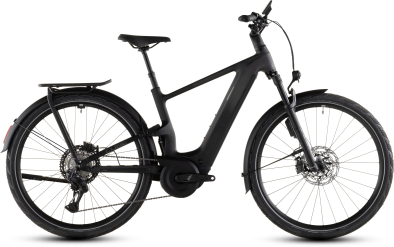 Cube Kathmandu Hybrid ONE11 HPC SLT 800 Elektromos Offroad Cross Trekking Kerékpár - carbon´n´silverdust - fekete