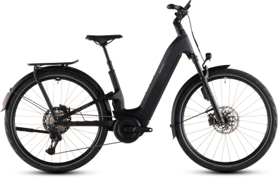 Cube Kathmandu Hybrid ONE11 HPC SLT 800 Easy Entry Elektromos Offroad Cross Trekking Kerékpár - carbon´n´silverdust - fekete