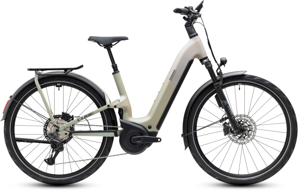 Cube Kathmandu Hybrid ONE11 HPC SLT 800 glintsand´n´oatgrey 28" 2027 Elektromos Offroad Cross Trekking Easy Entry Kerékpár - világosszürke