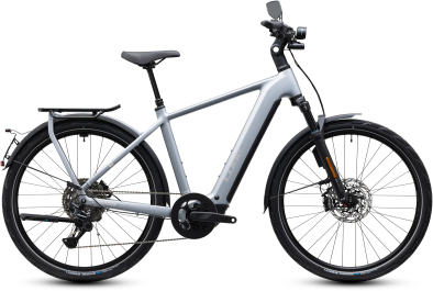 Cube Kathmandu Hybrid 45 800 slategrey´n´chrome 28 2027 Elektromos Light Hardtail MTB Kerékpár - világosszürke