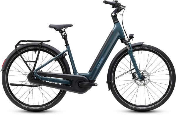 Cube Supreme Hybrid Comfort ONE 600 storm´n´reflex 28" 2027 Elektromos Onroad Trekking Easy Entry Kerékpár - sötétkék