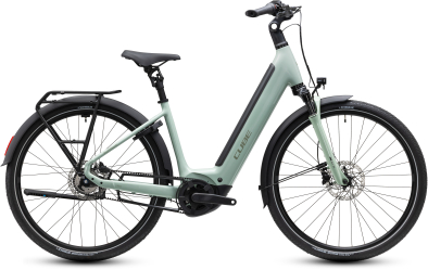 Cube Supreme Hybrid Deluxe ONE 600 aloegreen´n´reflex 28 2027 Elektromos Onroad Trekking Easy Entry Kerékpár - világoszöld