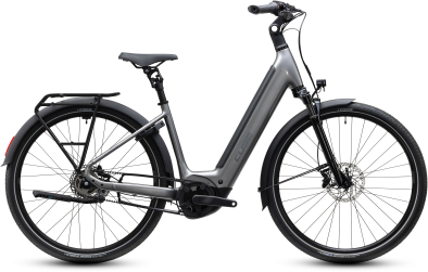 Cube Supreme RT Hybrid Deluxe EX 600 quicksilver´n´grey 28 2027 Elektromos Onroad Trekking Easy Entry Kerékpár - ezüst