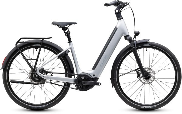 Cube Supreme Hybrid Deluxe Pro 600 silverstar´n´reflex 28" 2027 Elektromos Onroad Trekking Easy Entry Kerékpár - szürke