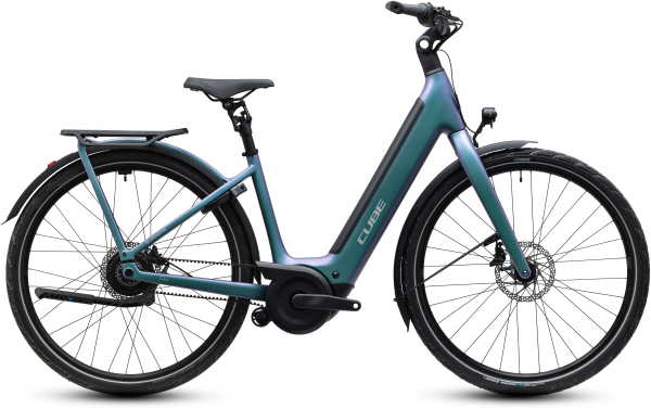 Cube Supreme Hybrid C:62 Deluxe SLX 600 polarlight´n´grey 28" 2027 Elektromos Onroad Trekking Easy Entry Kerékpár - lila