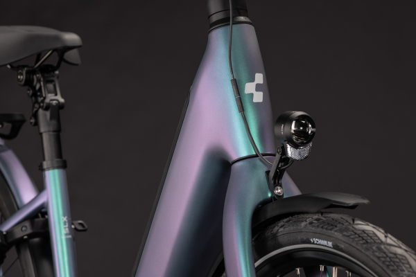 Cube Supreme Hybrid C:62 Deluxe SLX 600 polarlight´n´grey 28" 2027 Elektromos Onroad Trekking Easy Entry Kerékpár - lila