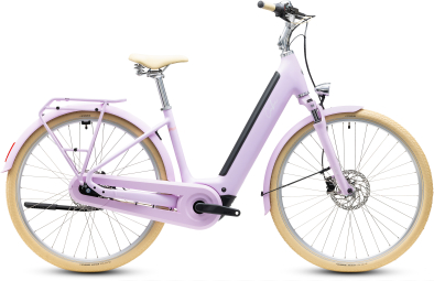 Cube Aruba Hybrid 600 cottoncandy´n´creme 28 2027 Elektromos Onroad Trekking Easy Entry Kerékpár - lila