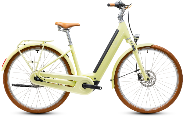 Cube Aruba Hybrid 600 sunnyday´n´brown 28" 2027 Elektromos Onroad Trekking Easy Entry Kerékpár - zöld