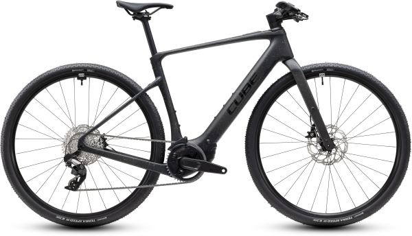 Cube Nulane Hybrid C:62 SLX 400X mineralblack´n´orange 28" 2027 Elektromos Gravel Kerékpár - fekete
