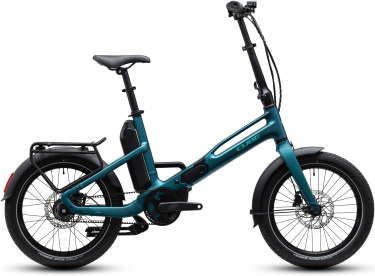 Cube Fold Hybrid Deluxe 540 metallicpetrol´n´sea 20 2027 Elektromos Light Hardtail MTB Kerékpár - sötétkék