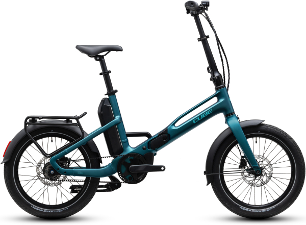 Cube Fold Hybrid Deluxe 540 metallicpetrol´n´sea 20" 2027 Elektromos Light Hardtail MTB Kerékpár - sötétkék