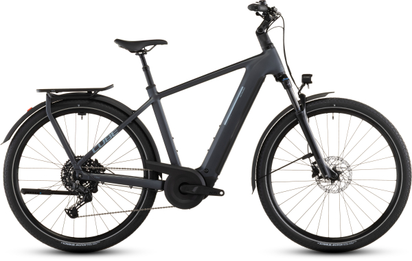 Cube Kathmandu Hybrid ONE 800 Elektromos Onroad Trekking Kerékpár - metallicgrey´n´grey - fekete