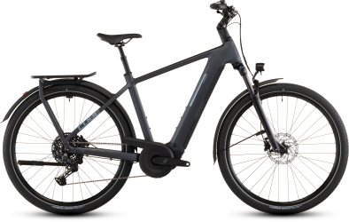 Cube Kathmandu Hybrid ONE 800 Elektromos Onroad Trekking Kerékpár - metallicgrey´n´grey - fekete