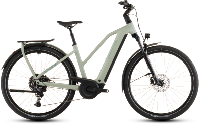 Cube Kathmandu Hybrid ONE 800 Trapeze Elektromos Onroad Trekking Kerékpár - pea´n´green - zöld