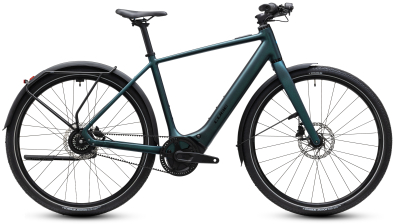 Cube Editor Hybrid SLX 400X FE glitterteal´n´black 28 2027 Elektromos Light Hardtail MTB Kerékpár - sötétkék