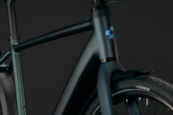 Cube Editor Hybrid SLX 400X FE glitterteal´n´black 28" 2027 Elektromos Light Hardtail MTB Kerékpár - sötétkék