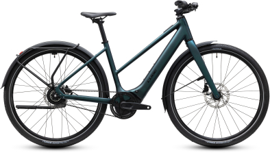Cube Editor Hybrid SLX 400X FE glitterteal´n´black 28 2027 Elektromos Light Hardtail MTB Trapeze Kerékpár - sötétkék