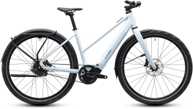 Cube Editor Hybrid SLT 400X FE glacier´n´prizm 28 2027 Elektromos Light Hardtail MTB Trapeze Kerékpár - fehér