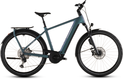 Cube Kathmandu Hybrid EXC 800 Elektromos Onroad Trekking Kerékpár - smaragdgrey´n´prism - kék