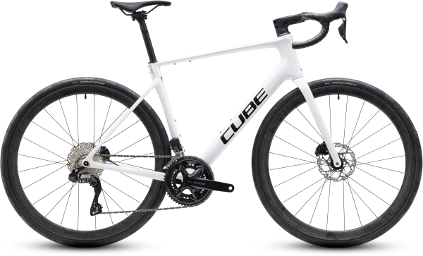 Cube Attain C:62 SLX metallicwhite´n´black 28" 2027 Országúti Kerékpár - fehér