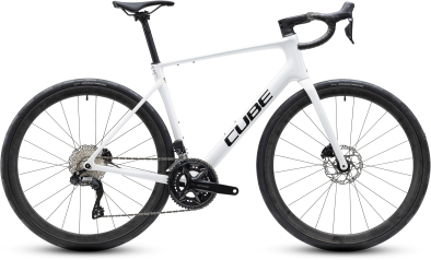 Cube Attain C:62 SLX metallicwhite´n´black 28 2027 Országúti Kerékpár - fehér