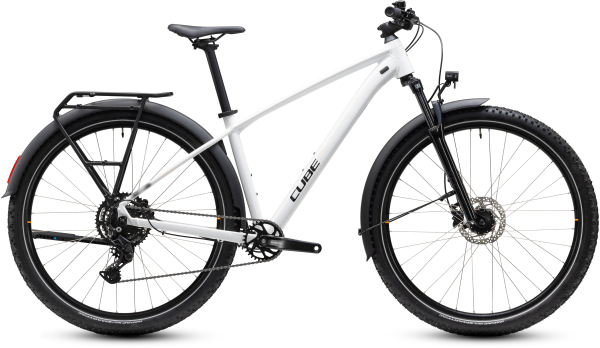 Cube Aim ONE FE metallicwhite´n´black 29" 2027 Hardtail Mountain Bike Kerékpár - fehér