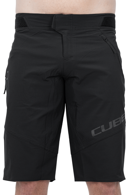 Cube Baggy Shorts X Actionteam Kerékpáros Rövidnadrág - fekete