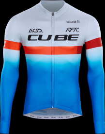 Cube Teamline Hosszúujjú Kerékpáros Mez - kék