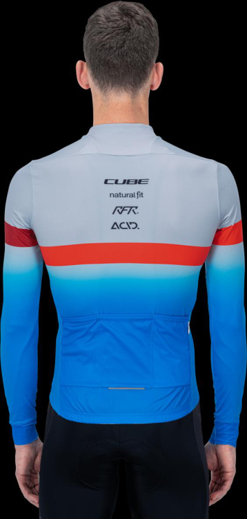 Cube Teamline Hosszúujjú Kerékpáros Mez - kék