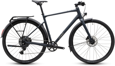 Cube Nulane Pro FE night´n´chrome 28 2027 Fittness Kerékpár - fekete