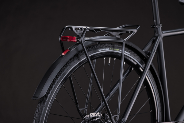 Cube Nulane Deluxe EXC FE grey´n´chrome 28" 2027 Fittness Kerékpár - sötétszürke