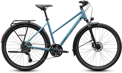 Cube Nature Pro FE surfblue´n´blue 28 2027 Offroad Cross Trekking Trapeze Kerékpár - kék