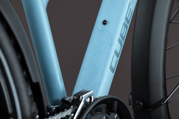 Cube Nature Pro FE surfblue´n´blue 28" 2027 Offroad Cross Trekking Trapeze Kerékpár - kék