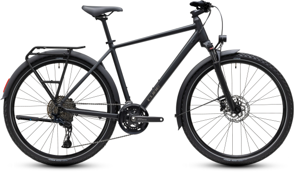 Cube Nature EXC FE grey´n´chrome 28" 2027 Offroad Cross Trekking Kerékpár - sötétszürke