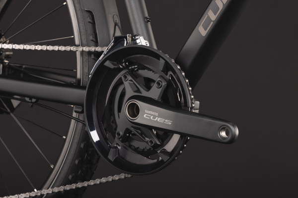 Cube Nature EXC FE grey´n´chrome 28" 2027 Offroad Cross Trekking Kerékpár - sötétszürke