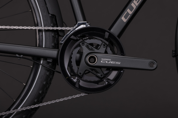 Cube Nature EXC FE grey´n´chrome 28" 2027 Offroad Cross Trekking Trapeze Kerékpár - sötétszürke