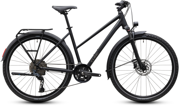 Cube Nature EXC FE grey´n´chrome 28" 2027 Offroad Cross Trekking Trapeze Kerékpár - sötétszürke