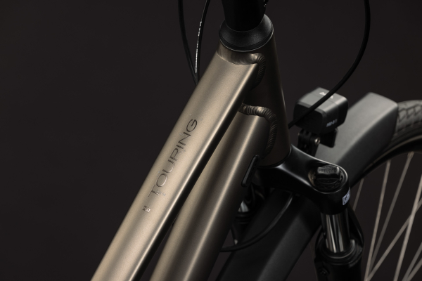 Cube Touring ONE flashstone´n´coalchrome 28" 2027 Onroad Trekking Trapeze Kerékpár - barna