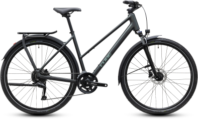 Cube Kathmandu ONE blackforest´n´chrome 28 2027 Onroad Trekking Trapeze Kerékpár - fekete
