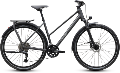 Cube Kathmandu Pro slabgrey´n´chrome 28 2027 Onroad Trekking Trapeze Kerékpár - szürke
