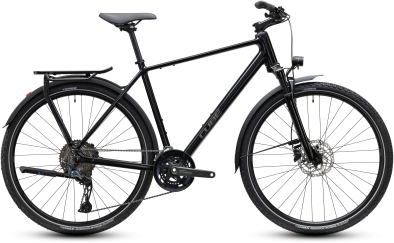Cube Kathmandu EXC darkcosmos´n´reflex 28 2027 Onroad Trekking Kerékpár - fekete