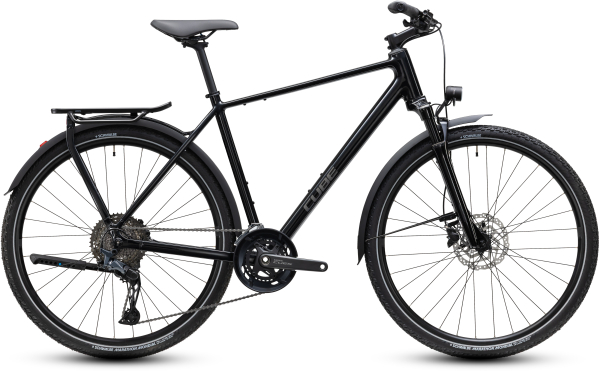 Cube Kathmandu EXC darkcosmos´n´reflex 28" 2027 Onroad Trekking Kerékpár - fekete