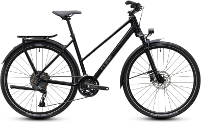 Cube Kathmandu EXC darkcosmos´n´reflex 28 2027 Onroad Trekking Trapeze Kerékpár - fekete