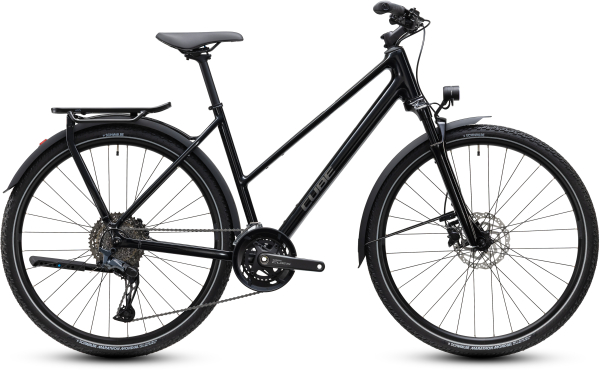 Cube Kathmandu EXC darkcosmos´n´reflex 28" 2027 Onroad Trekking Trapeze Kerékpár - fekete
